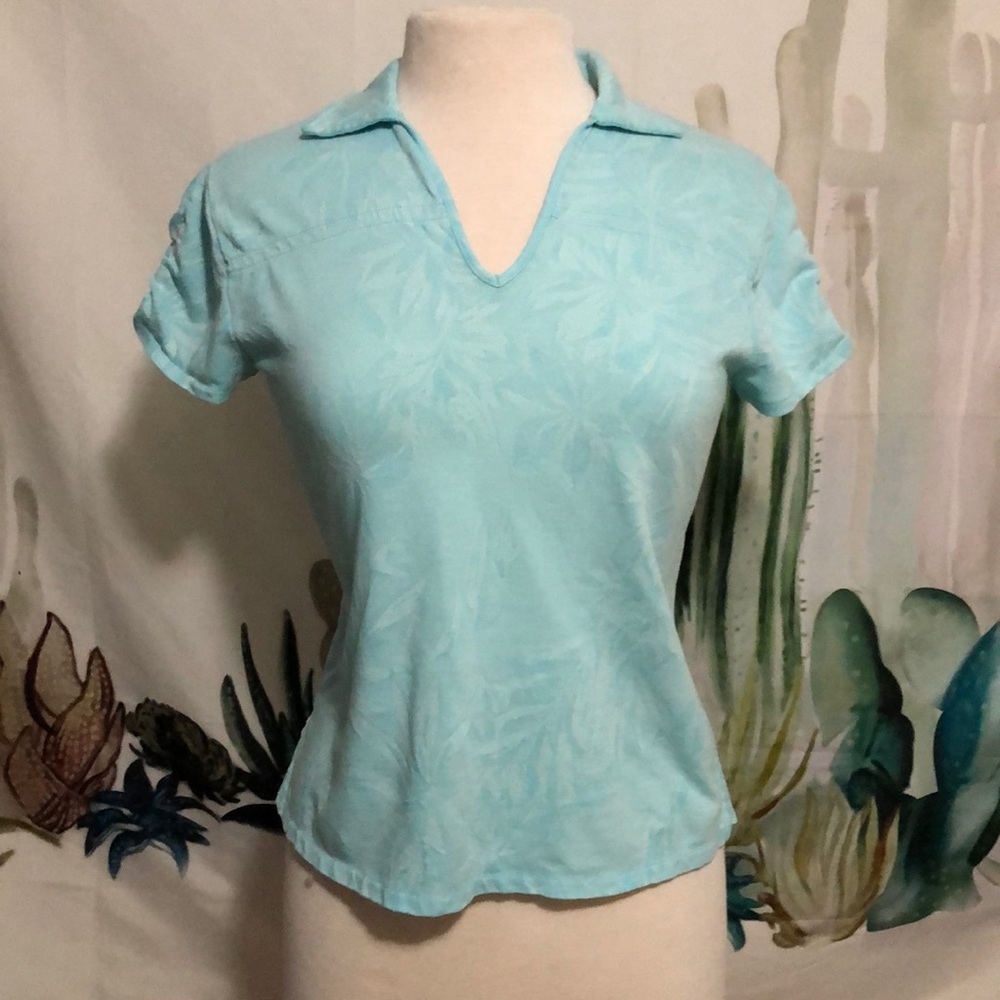 Caribbean Joe Collared V-Neck